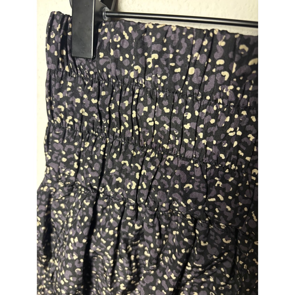 ☀️Free People FP Movement The Way Home Printed Shorts Black Tan Leopard M - Picture 4 of 5